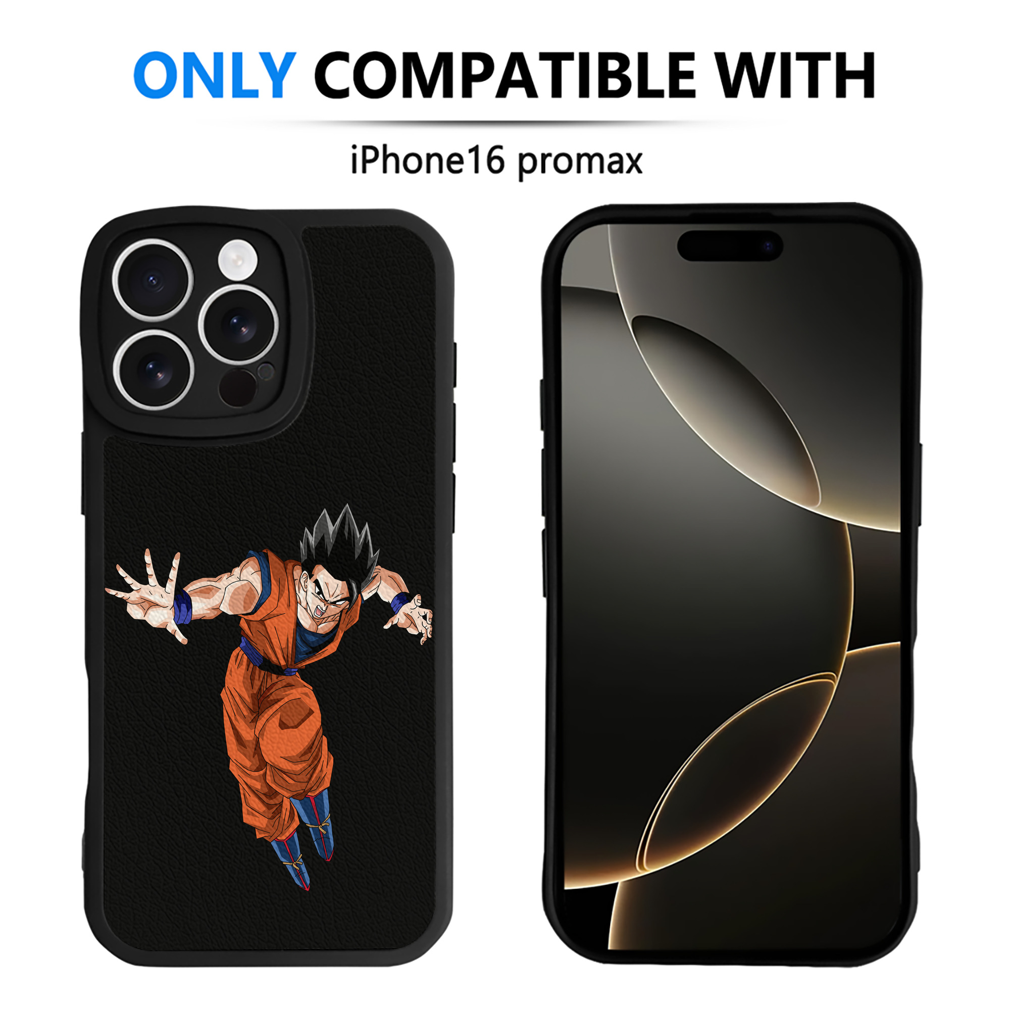（画像用） ドラゴンボール 孫 悟飯（そんごはん）DRAGON BALL Son Gohan 【iPhone 16シリーズ対応】シリコンスマホケース（レザー調） 材質：シリコン